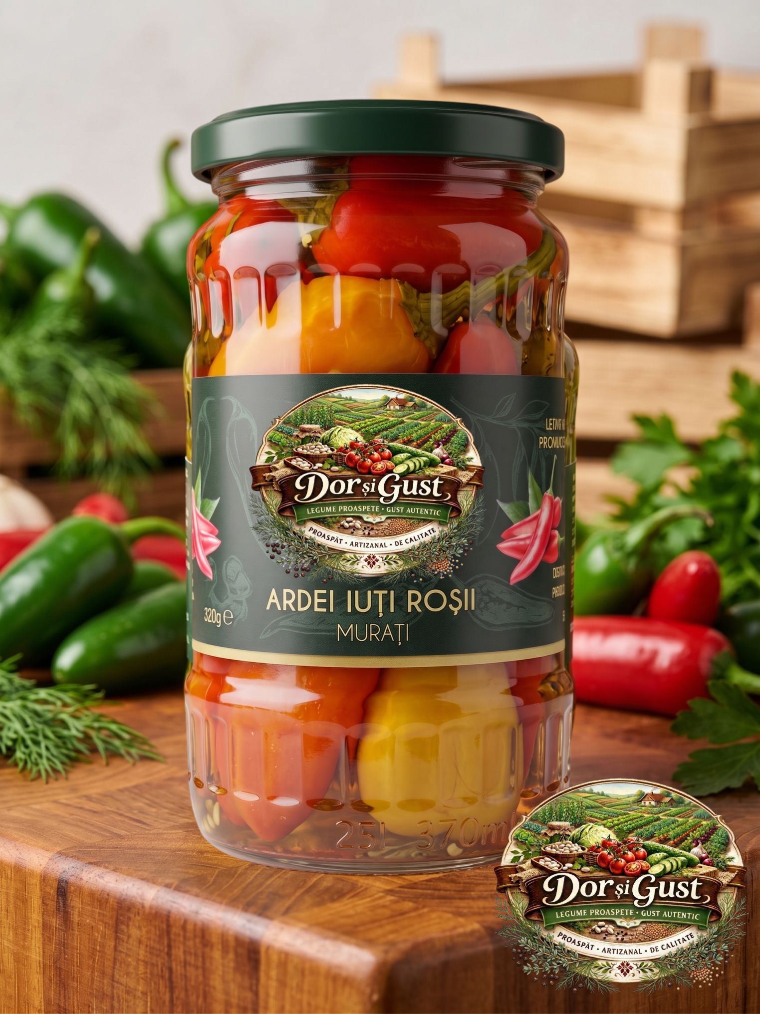 ARDEI IUȚI ROȘII 350g COMANDA MINIMA 6 bucati din gama DOR SI GUST! - imagine 2