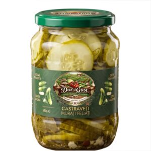 CASTRAVEȚI MURAȚI, FELIAȚI 680g COMANDA MINIMA 6 bucati din gama DOR SI GUST!