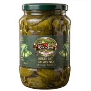 ARDEI IUȚI JALAPENO MURAȚI 630g COMANDA MINIMA 6 bucati din gama DOR SI GUST!