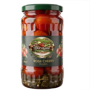 ROȘII CHERRY MURATE 350g COMANDA MINIMA 6 bucati din gama DOR SI GUST!