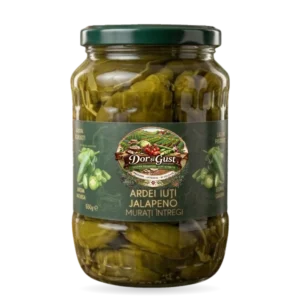 ARDEI IUȚI JALAPENO MURAȚI 630g COMANDA MINIMA 6 bucati din gama DOR SI GUST!
