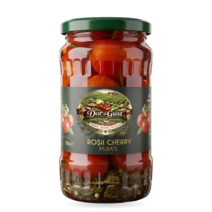 ROȘII CHERRY MURATE 350g COMANDA MINIMA 6 bucati din gama DOR SI GUST!
